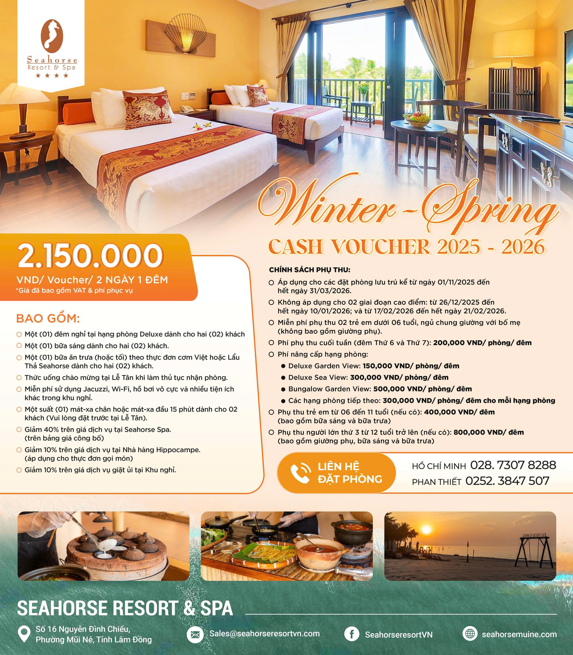 Winter - Spring Cash Voucher 2025 - 2026 - Combo 02 ngày 01 đêm